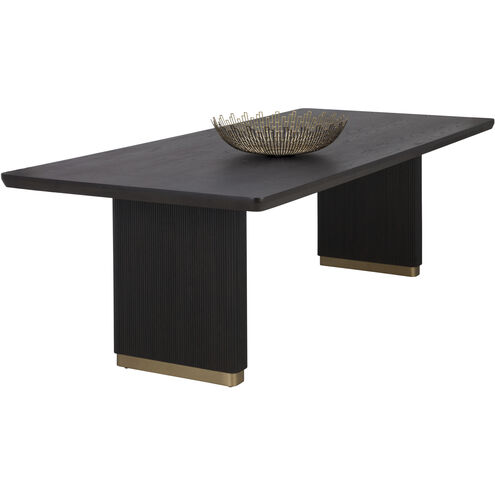 Kalla 96 X 44 inch Charcoal Dining Table